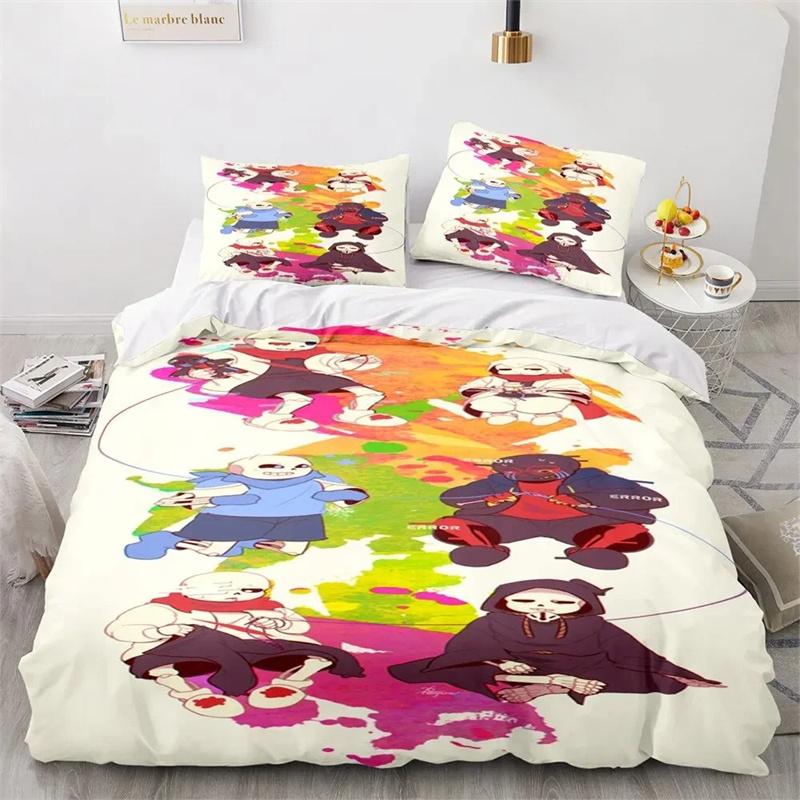 

Trendy Cozy 3D Print Undertale Bed Size Boys Girls Adults King Queen Twin Comforter Quilt Comforter (quilt)-EU Single(135*200cm)3pcs
