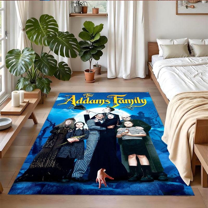 Crystal Velvet Rug Soft Non Slip Indoor Floor Mat Home DecorThe Addams Family