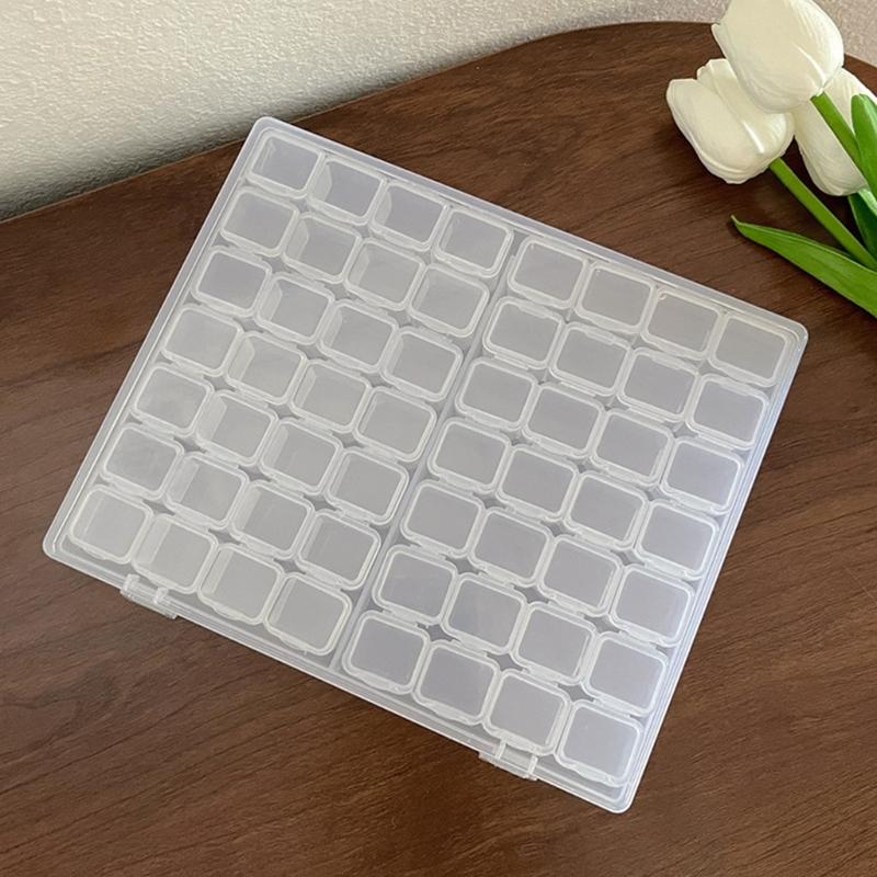 Stylish Jewelry Organiser with Compartment Transparent Case Plastic Storage Box For Earrings Necklaces Accessories