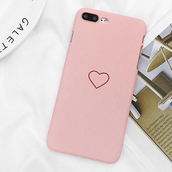 6 7 Iphone 6s Plus 5s Se Couple Painting Love Heart Phone Ultrathin Phone Case