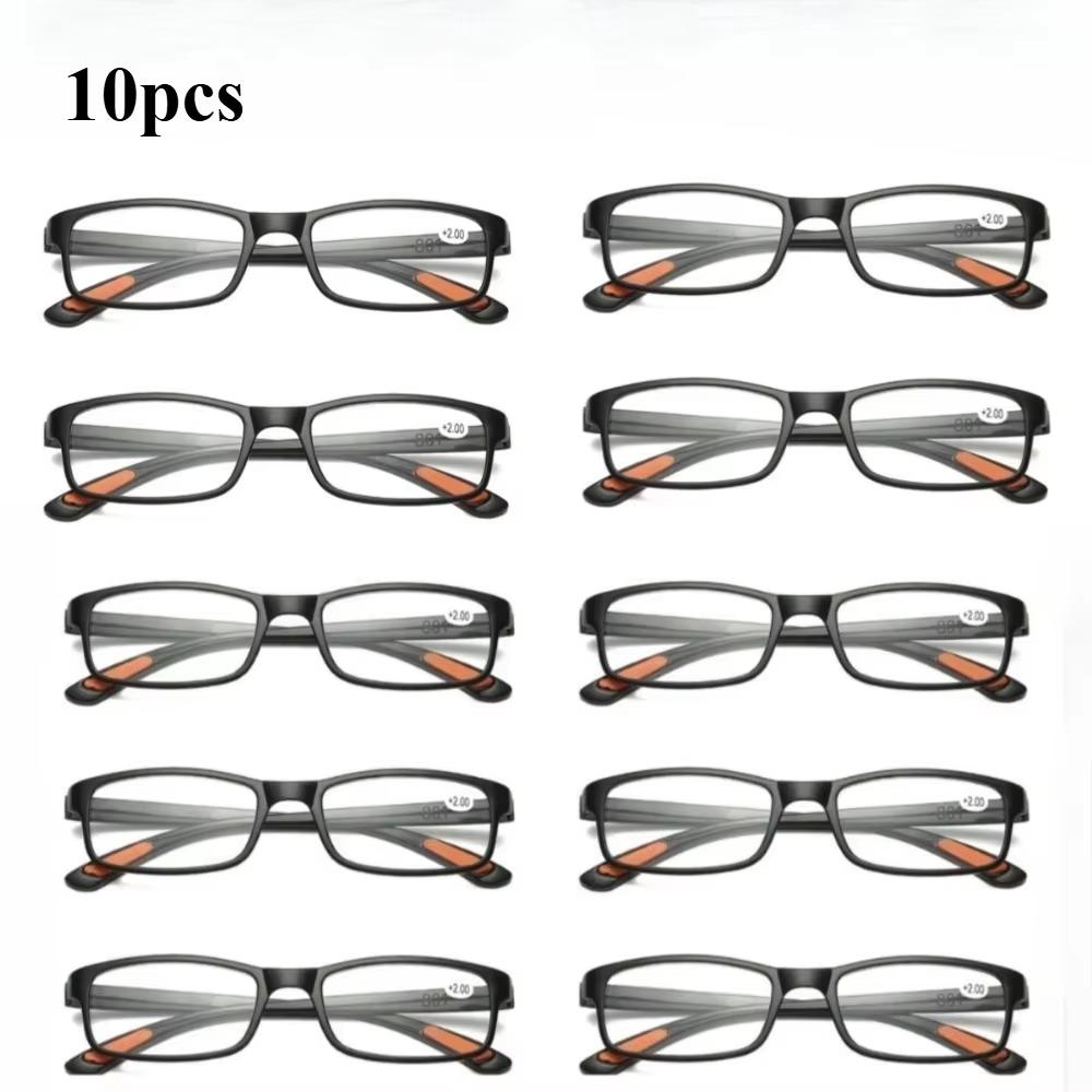 

10 pcs Reading Glasses Men Ultralight Anti Blue Light Presbyopia Eyeglasses Men s Hyperopia Optical Eyewear Diopters 4.0