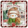 Christmas Metal Wall Art for Home Living Room Kitchen Decor