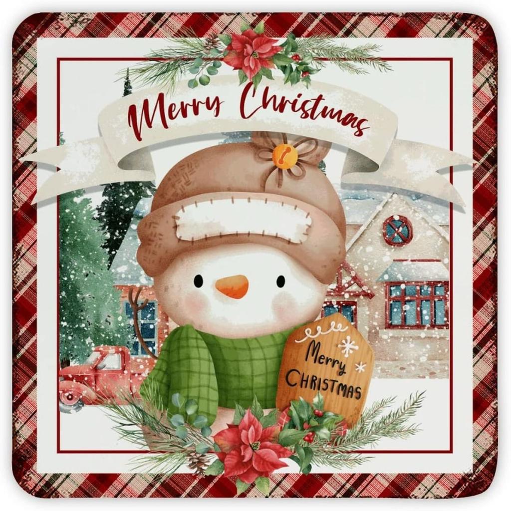 Christmas Metal Wall Art for Home Living Room Kitchen Decor
