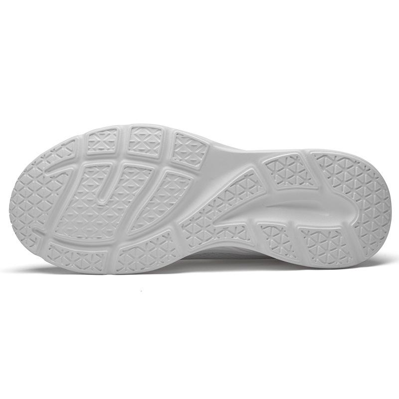 Men's Mesh Round Toe Lace-up Sport Shoes, 8CM Height Increase, Quick-dry Flat Sole, Casual Style