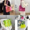 Fashionable Street Style Pvc Tote Bag 2023 Summer Trendy Women's Handbag