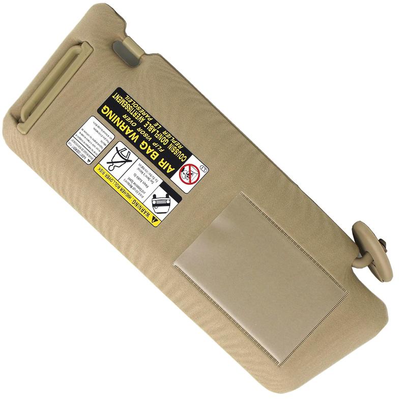 Car Sun Visor With Mirror Grey Beige Sun Shade For Toyota Tacoma 2005-2015 Left Hand Driver