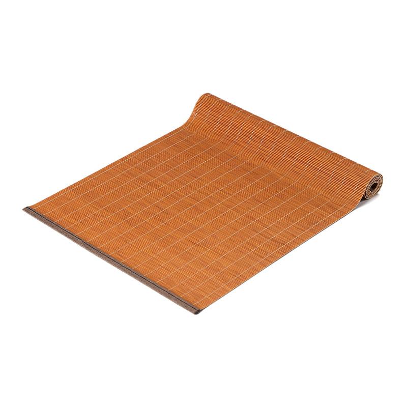 Fabric Edged Bamboo Silk Tea Mat Table Runner Tea Tablecloth Bamboo Zen Style Chinese Tea Tray Mat