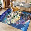 Office Carpet: Genshin Impact Fantasy Anime Characters Decorative Rug for Desk Chairs, Gaming Setup