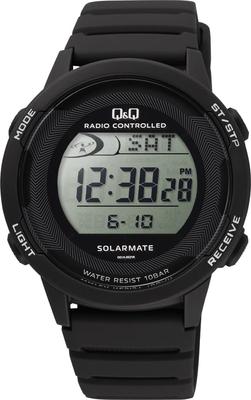Bekijk digitale radio Solar 10 ATM waterbestendige urethaan riem zwart [Citizen Q&Q] Q&Q D01A-001VK Heren
