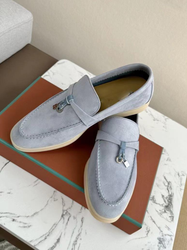 

Нові повсякденні легкі лофери Doudou на одній педалі 38 сірий колір