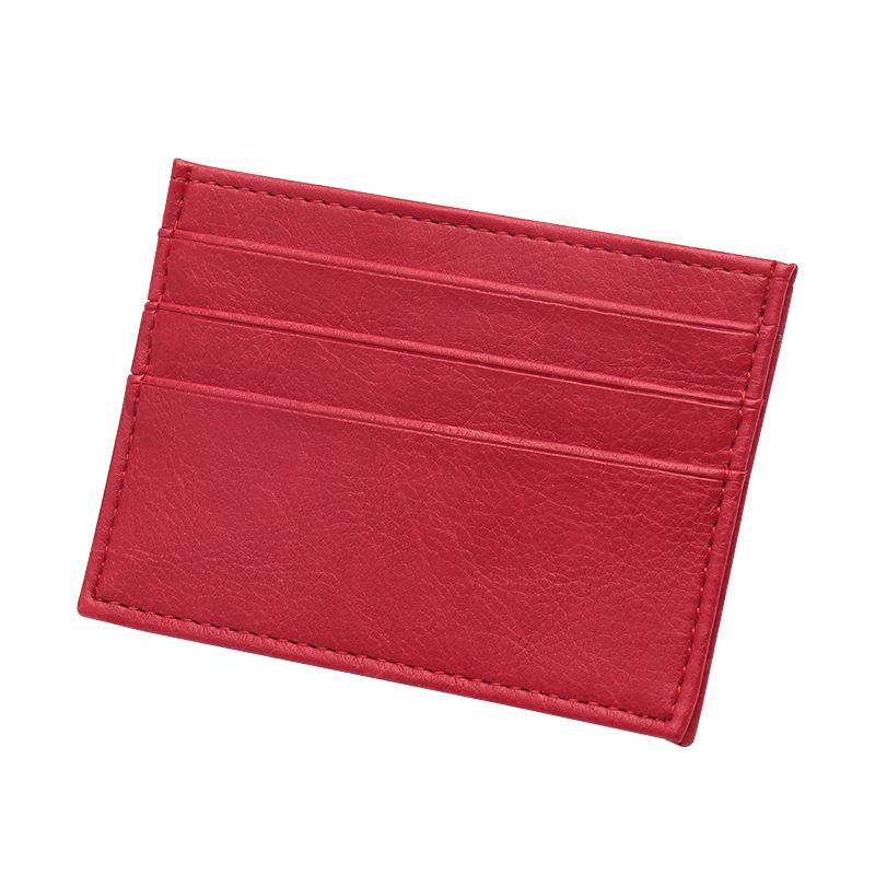 

Ultra Thin Business Card Holder Credit Card Sleeves for Men Women ID Bank Card Cover Case червоний