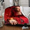 1pc Descendants The Rise of Red1 Blanket, Gift, for Men and Women, Soft Blanket, Good for Sofa Bed Couch Travel, Lightweight Flannel Blanket
