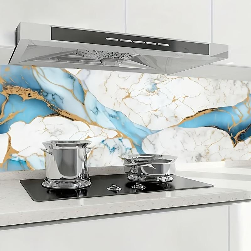 Waterproof oil proof kitchen and living room decoration wallpaper marble colored PVC stickers