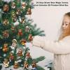 -Day Brown Bear Advent Calendar with 2D Hanging Ornaments for Christmas Countdown - Surprises