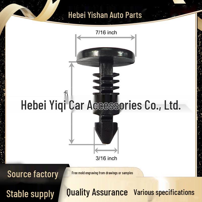 

68225214AA Клипса бампера, крыла и решетки Chrysler Jeep Wrangler Grand Cherokee Yes чёрный