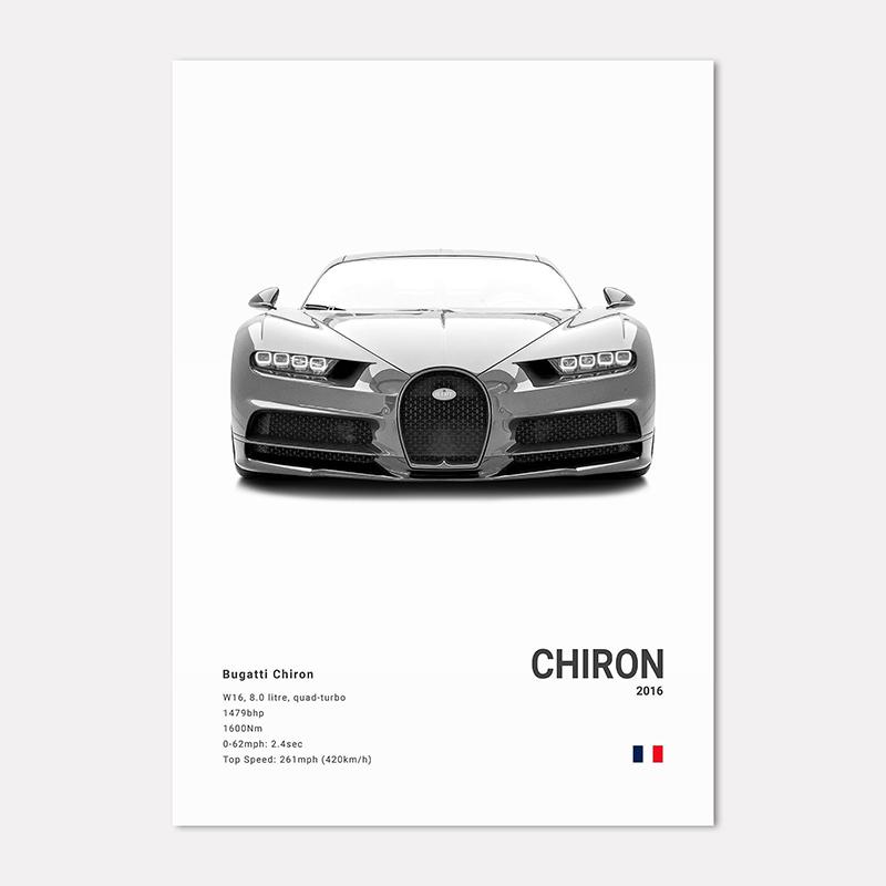 Berühmte Autos Super Sport Wandkunst Druck Poster M4 P1 DIVO STO SVJ Dekoration Wandbild Moderne Heimdekoration Geburtstagsgeschenk Ungerahmt