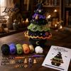 Beginner Friendly Crochet Tools Halloween Tree Pack, DIY Yarn Craft Kit with Hooks And Step Project by Guide, Creative Handmade Knitting Supplies for