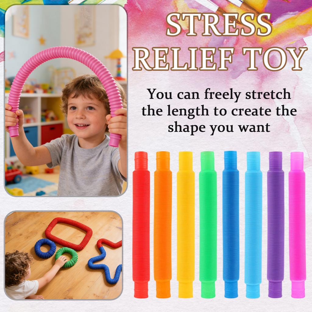 Our Colorful Telescopic Tube Are The Sensory Toy Stretchy, , Connectable, And They Even Make Satisfying Sounds