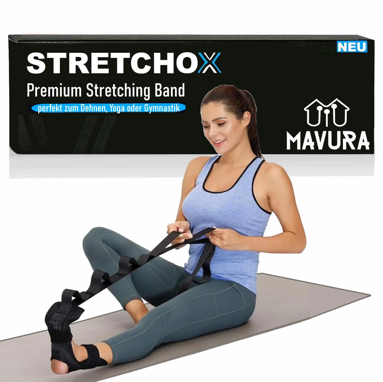 

STRETCHOX Еластична стрічка для розтяжки Йога Фітнес Нога Стопа Розтяжка Ремінь Еластичний ремінь Ремінь