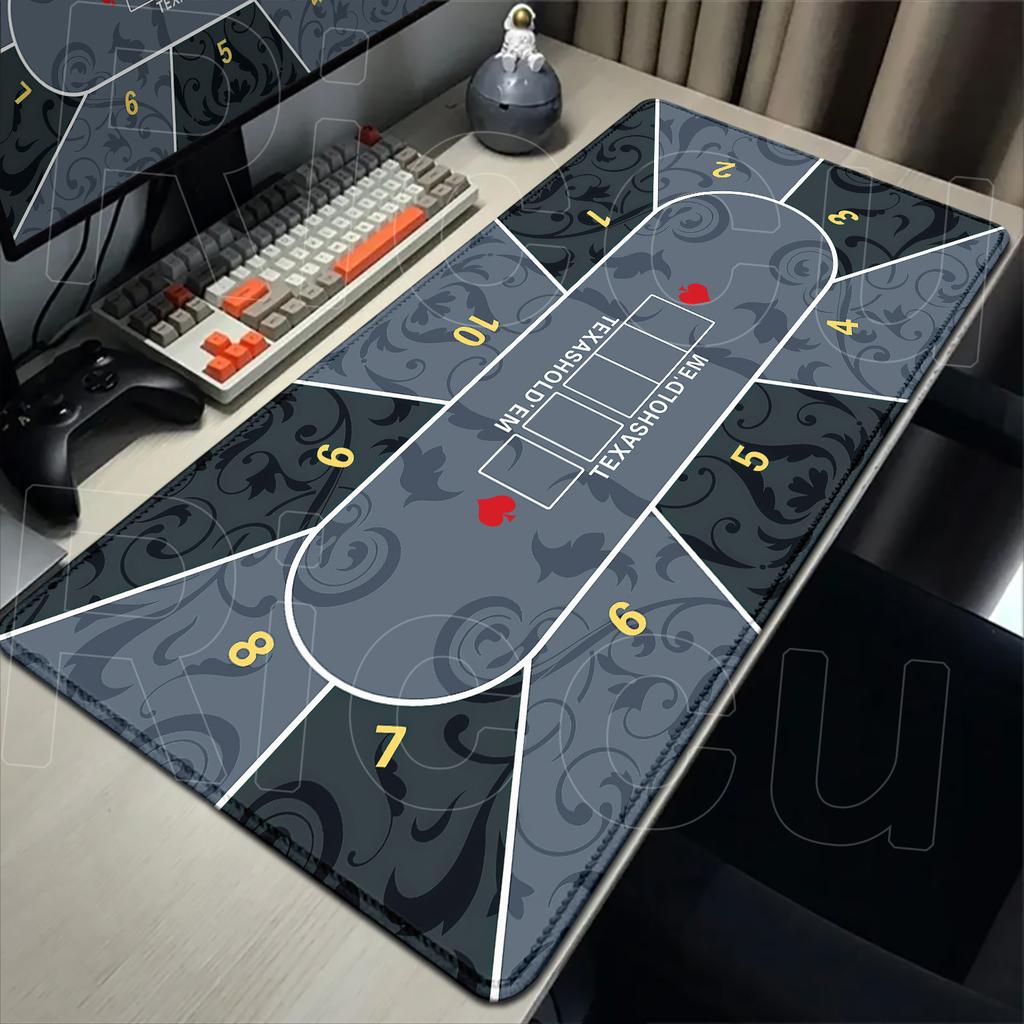 Více velikostí Rozložení pro poker Gumová protiskluzová podložka Koberec XXL Velký podložka na stůl Texas Hold'em Kostky a ruleta Kancelářská herní podložka pod myš