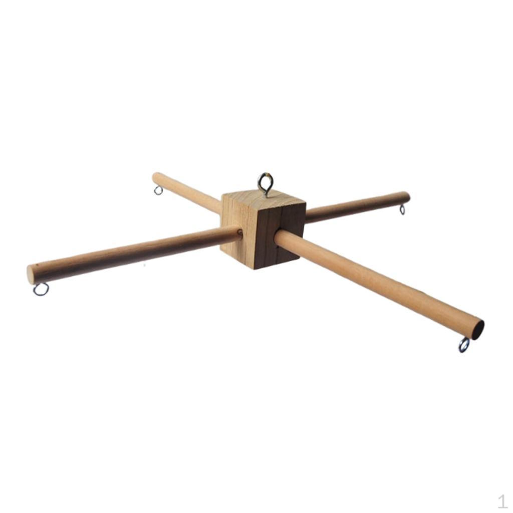 

Wooden Mobile Frame Kit,Bed Toy,DIY,Photography Prop Newborn Gift Crib Hanger Hanging