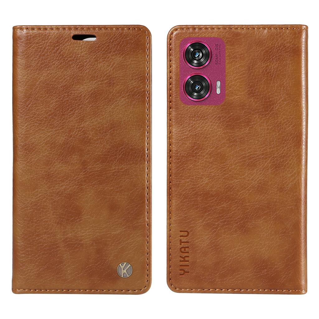 For Motorola Edge 50 Fusion 5G Case Litchi Texture Leather Wallet Phone Cover