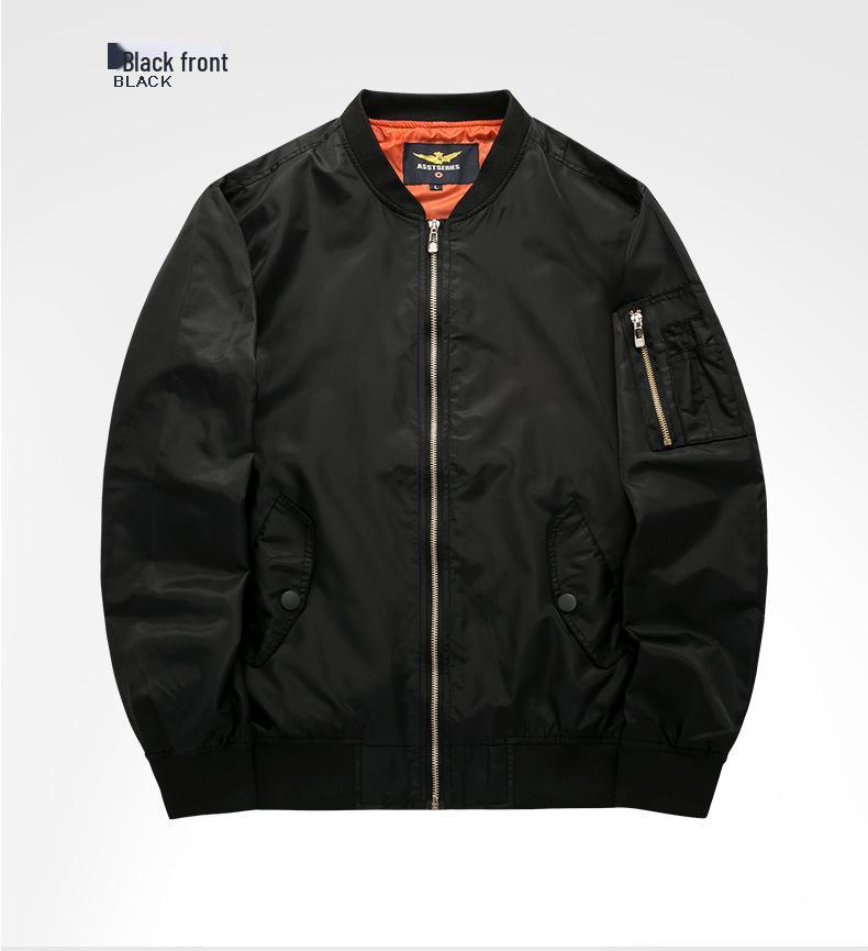 2019 Übergröße Herren Casual Stehkragen Air Force One MA01 Pilot Baseballjacke