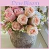 Artificial Flower Wedding Decor With Diamond Accents For Photography And Home Styling
