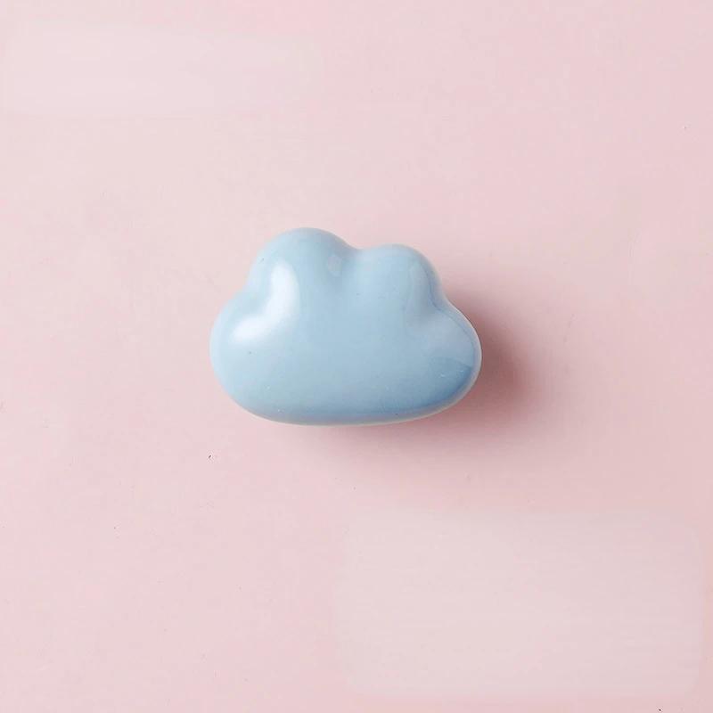 Cartoon Children Room Ceramic Cabinet Knobs Moon Star Wardrobe Handle Garden Door Handle Cabinet Handles for Kids