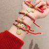 New Chinese-style Lucky and Lucky Red Rope Bracelet, Fashionable Versatile Hand Rope Bracelet, Niche Light Luxury Temperament Jewelry