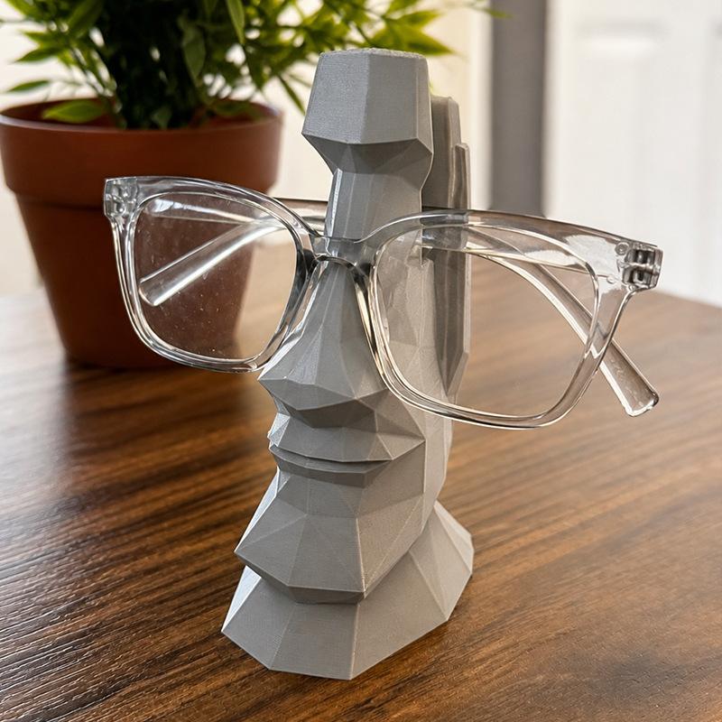 Desktop Eyeglass Holder Creative Quirky Fun Shaped Organizer Scratch Resistant Stand for Office Desk Sunglasses Storage