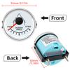 ZMFJH Boat Yacht 52mm Rudder Angle Indicator Gauge with Rudder Angle Sensor 0-190 ohm Rudder Angle Gauge Red Backlight 12V 24V