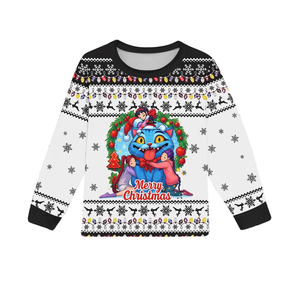 Jentesett Barn T-skjorte 2 stk Langermet Tegneserie Klær Antrekk