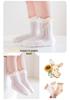 Spring & Summer Baby Bubble Cuff Mesh Socks - Thin, Seamless, Antibacterial for Infants & Toddlers