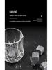 Whiskey Kühlsteine Geschenkset: Naturstein Eiswürfel in Holzbox
