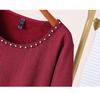 Plus Size Women's Winter Lace Dress with Fleece Lining – Elegant, Slimming, and Warm