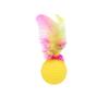 1PC Cat Self-hi Toy Feather Golf Ball Rustling Cat Ball Cat Scratching Ball Pet Supplies