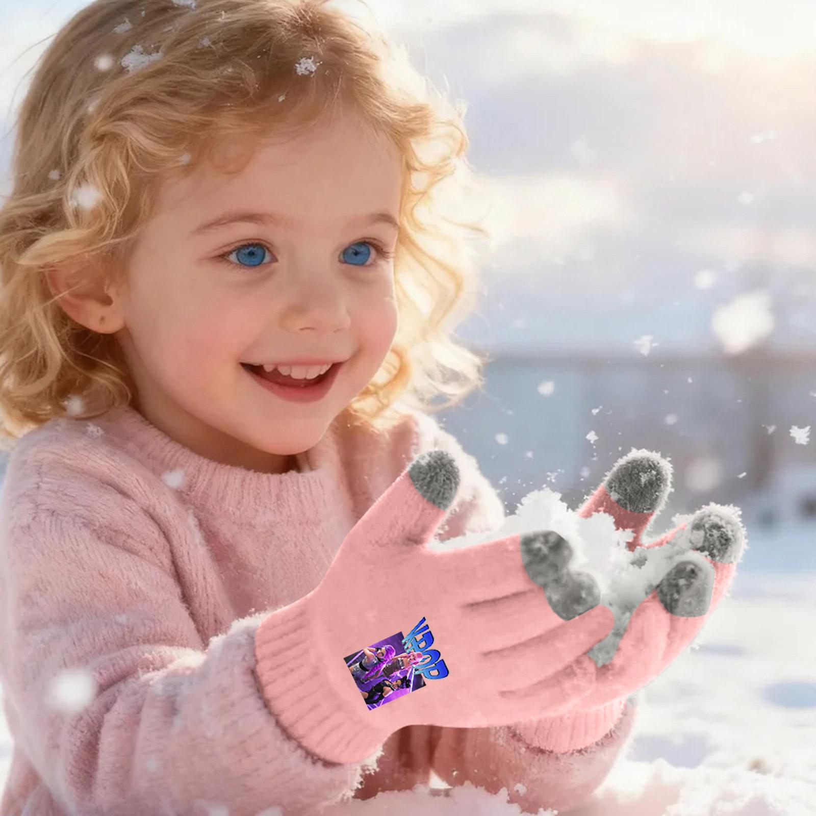 

Children s Woolen Finger Gloves Smartphone Screen Gloves One Size