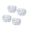 4Pcs Door Stopper Transparen Silicone Door Handle Pad Wall Anti-Collision Buffer Baby Safety Protection Wall Furniture Protector