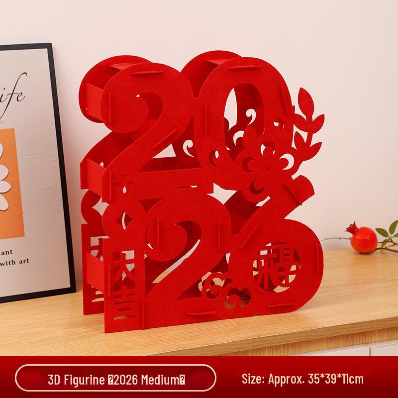 2026 Year of the Horse Spring Festival 3D 'Fu' Ornament for Housewarming & Living Room Decoration