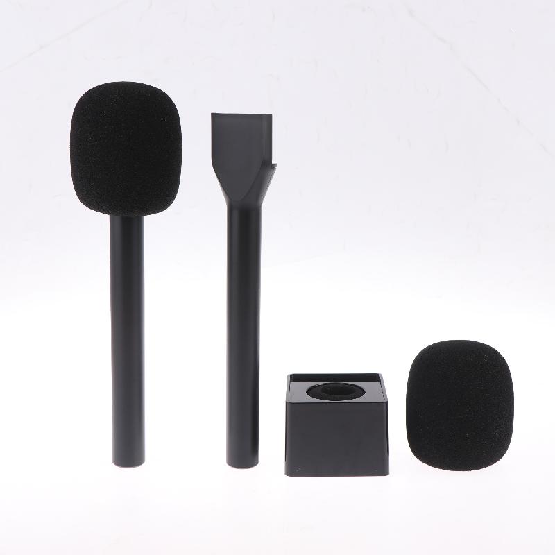 1Set Wireless Handheld Interview Microphone Adapter With Windshield Foam For Rode Wireless GO II Compatible With Mic 1 2