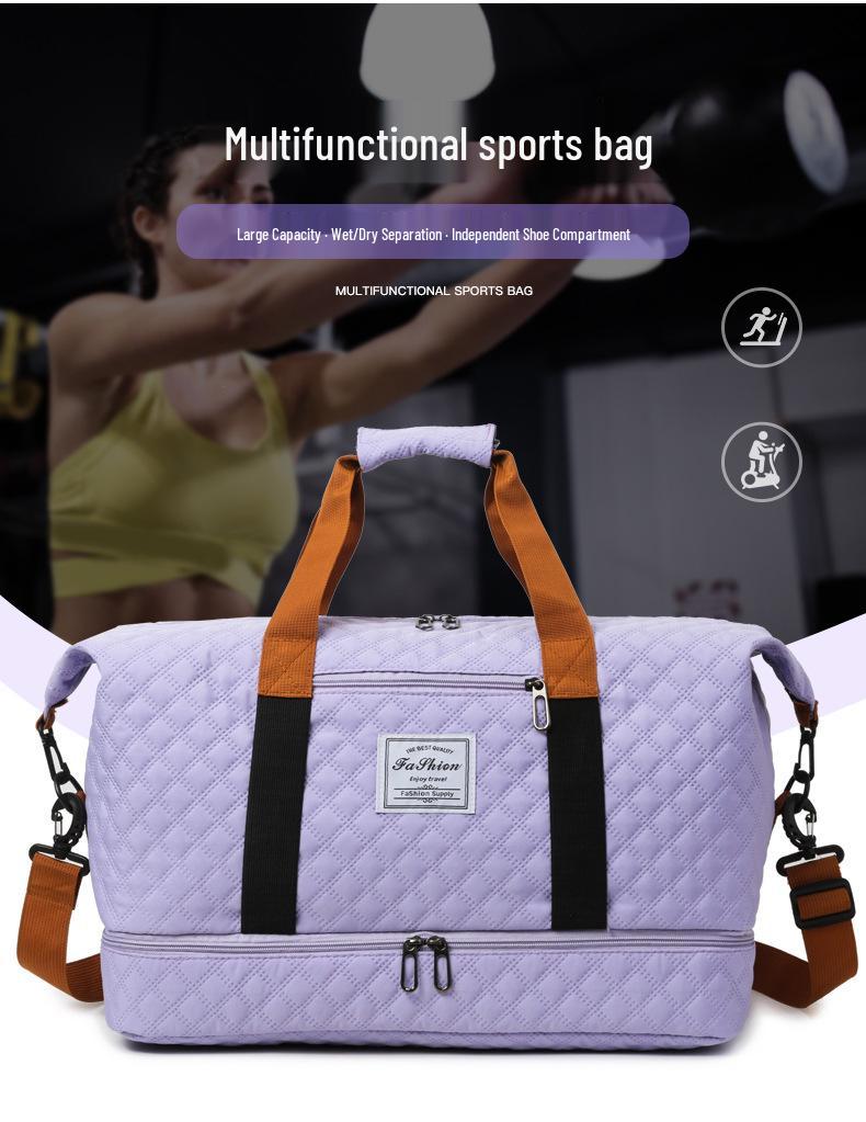 Multifunctional Travel Bag: Large Capacity Yoga, Sports, Business, and Boarding Bag with Single Shoulder and Handheld Options