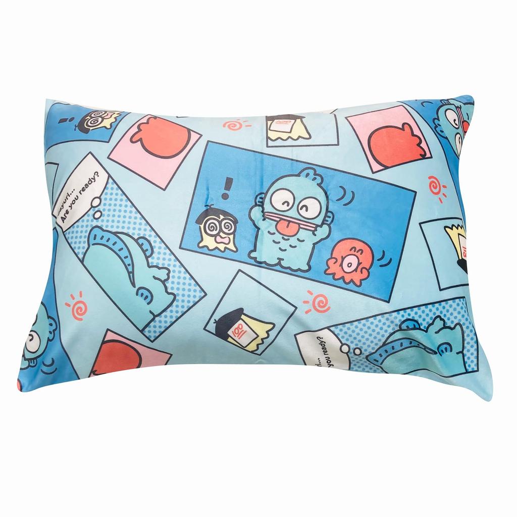 MORIPiLO Sanrio Hangyodon Pillowcase and Melting to the Suitable for Both Kids and Cute Plush Sanrio Morishita Pillow (Smooth Touch) 43x63cm, Adults,