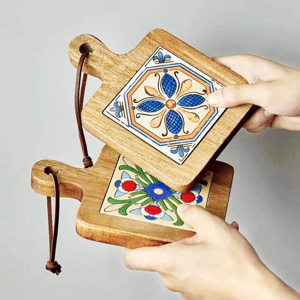 Heat-resistant Wooden , Home Decoration, Placemats, Cup Coasters, Desk Protectors for Pots