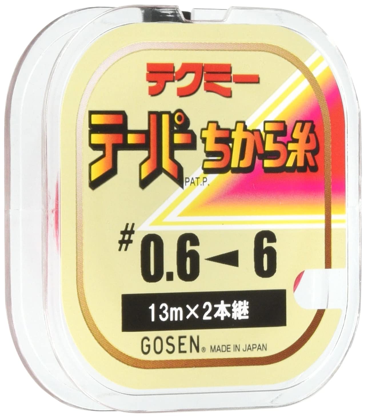 

GOSEN Techme Taper Power Thread 13m x 2 windings (Red) 0.6-6 GT-490R