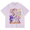 230 Gsm 100% Cotton Demon Slayer V105 Kokushibo Print Unisex Heavy Cotton T Shirt