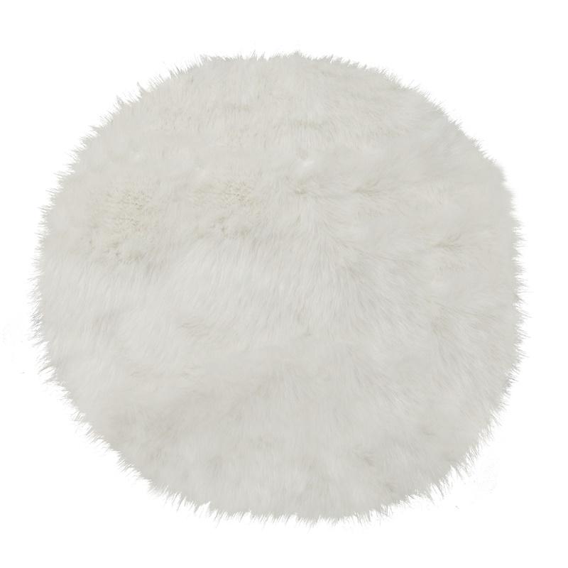 Soft Artificial Sheepskin Rug Round Fur Chair Cushion Cover Bedroom Carpet Warm Balcony Pad 80cm 1878₽