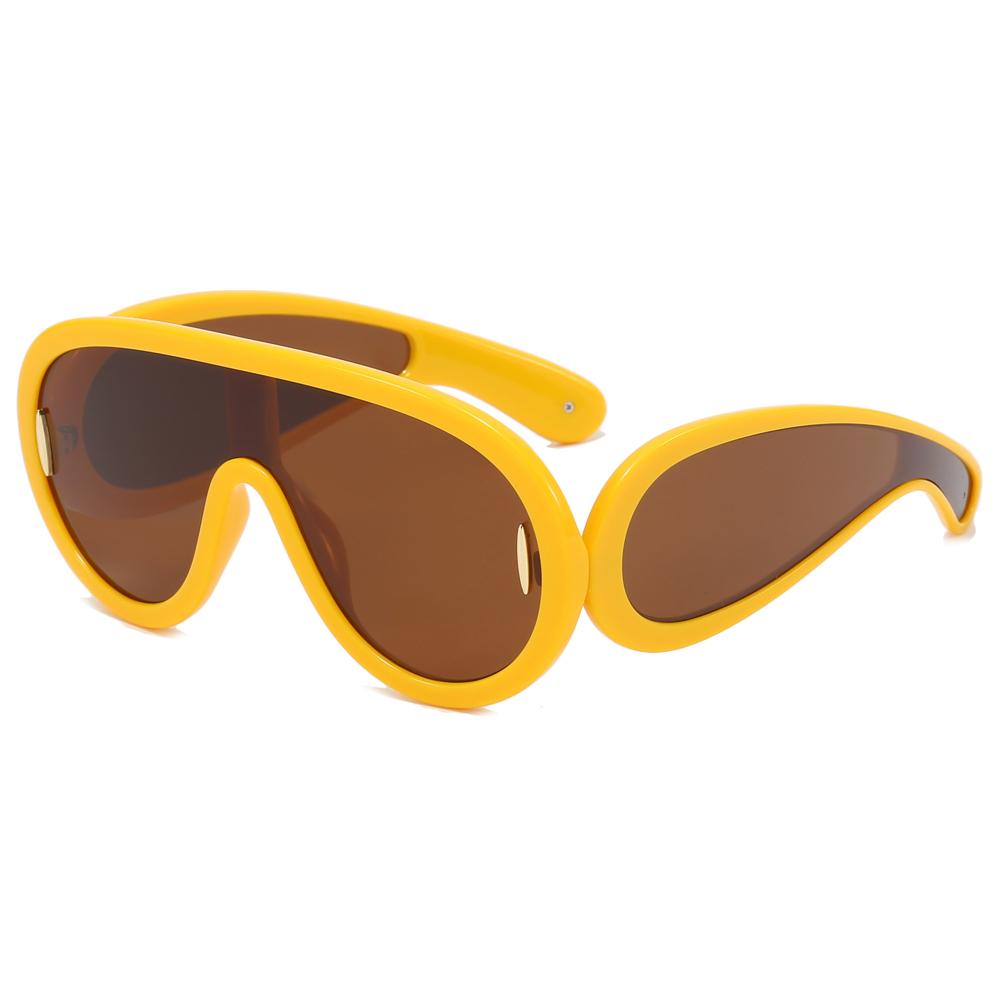Superhot Eyewear 21906 Fashion 2023 One Piece Oversize Wave Mask Thick Sports Goggle Shades Sunglasses