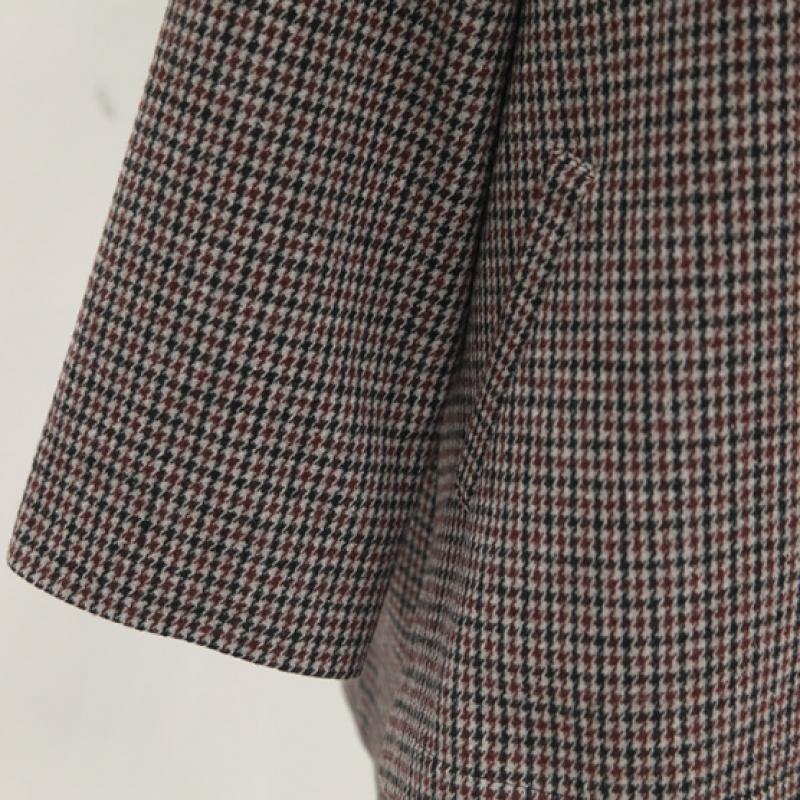 Shiz MAdAm A Line jAcket Long Sleeve Houndstooth For Mom J31759