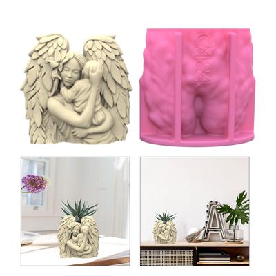Andělské silikonové formy DIY Crafts Omítky Forma Forma na vonné svíčky DIY Forma na ozdoby na stůl Forma z epoxidové pryskyřice Nepřilnavá